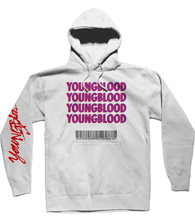 WHITE YOUNGBLOOD HOODIE